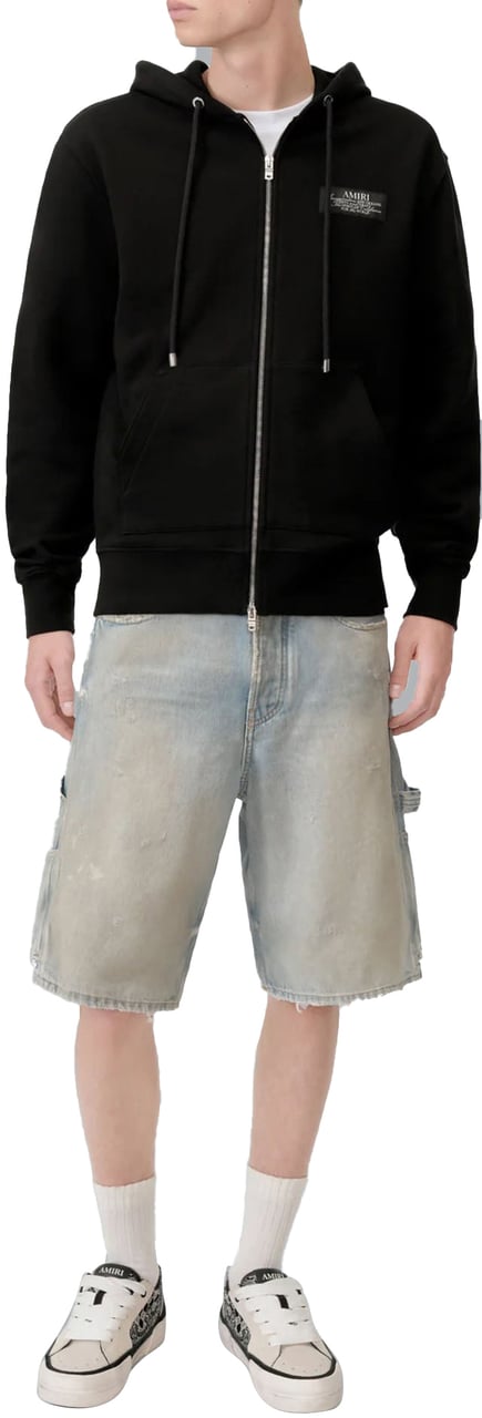 Amiri AMIRI SPIRIT ZIP THROUGH HOODIE Zwart