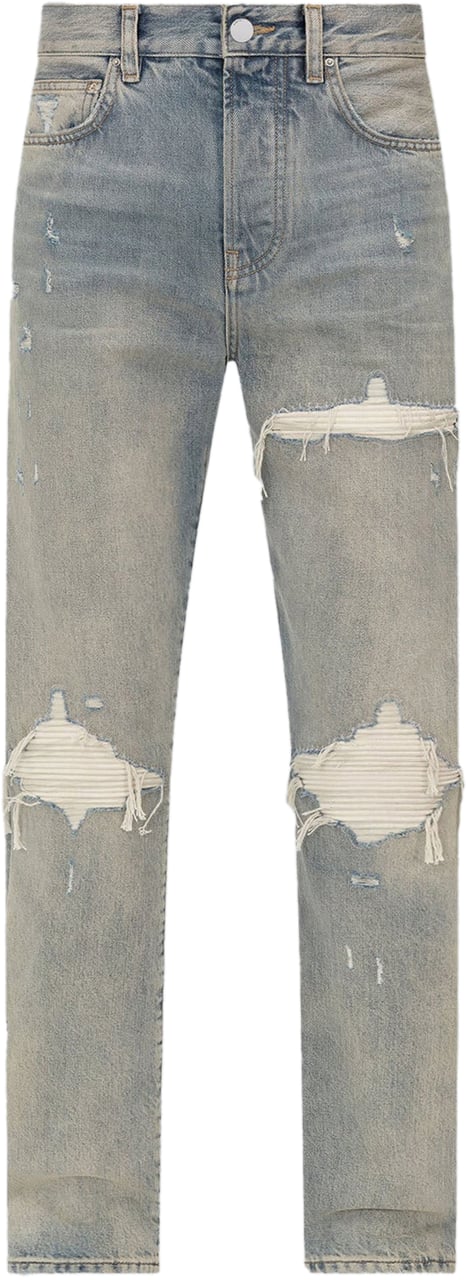 Amiri AMIRI SUEDE STRAIGHT MX1 JEANS Blauw