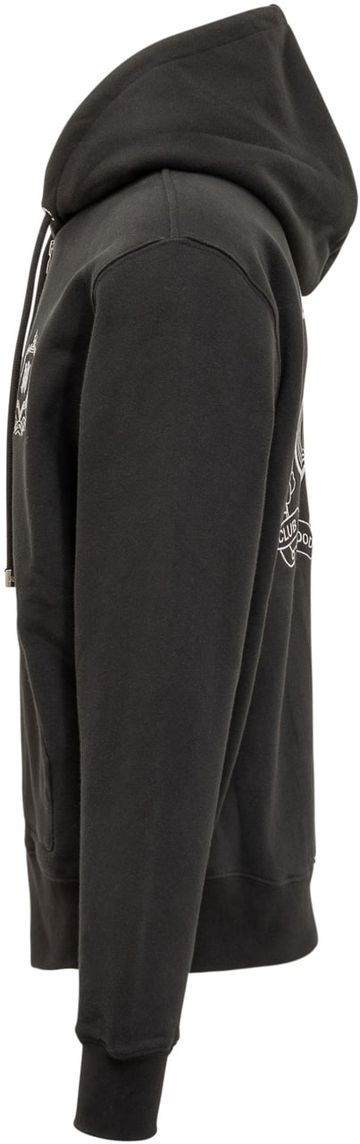 Amiri Amiri Felpa Nera con Cappuccio e Zip Zwart