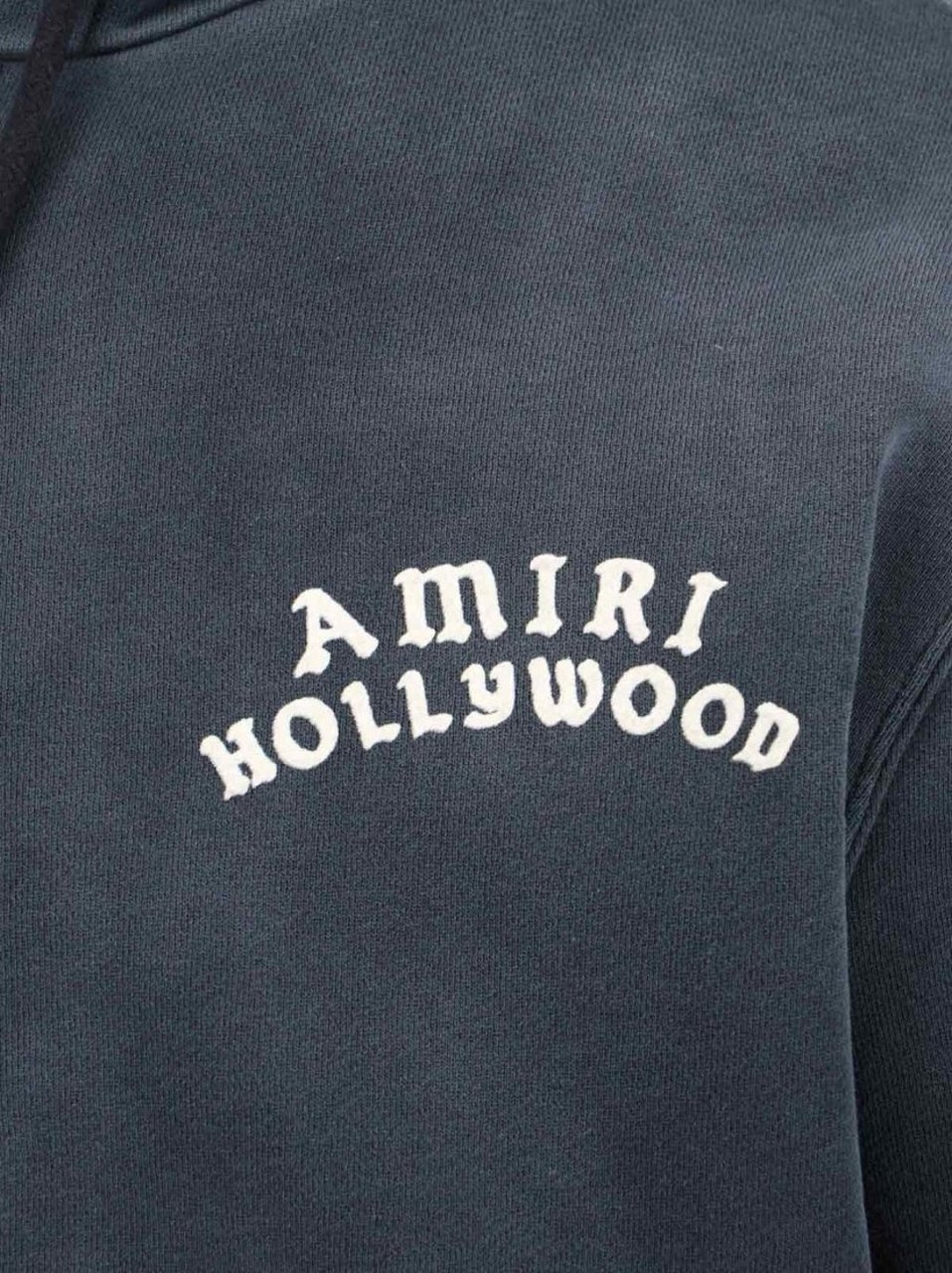 Amiri Vintage-Style Zip-Up Hoodie With Drawstring Hood Zwart