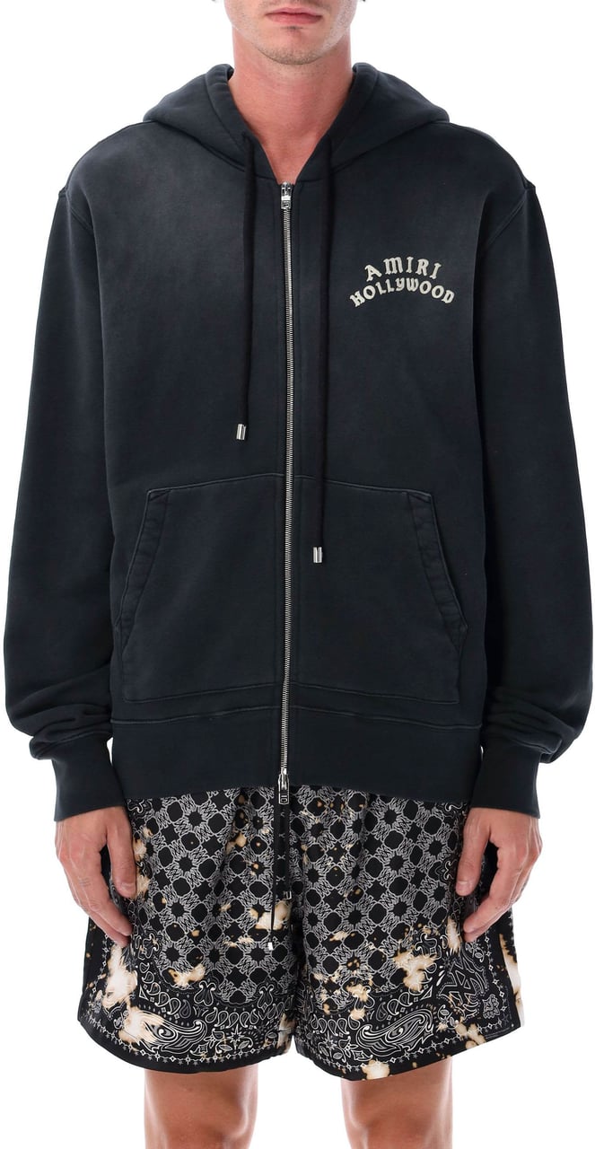 Amiri Hollywood Hoodie Nero Zwart