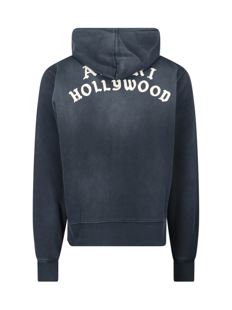 Amiri Vintage-Style Zip-Up Hoodie With Drawstring Hood Zwart