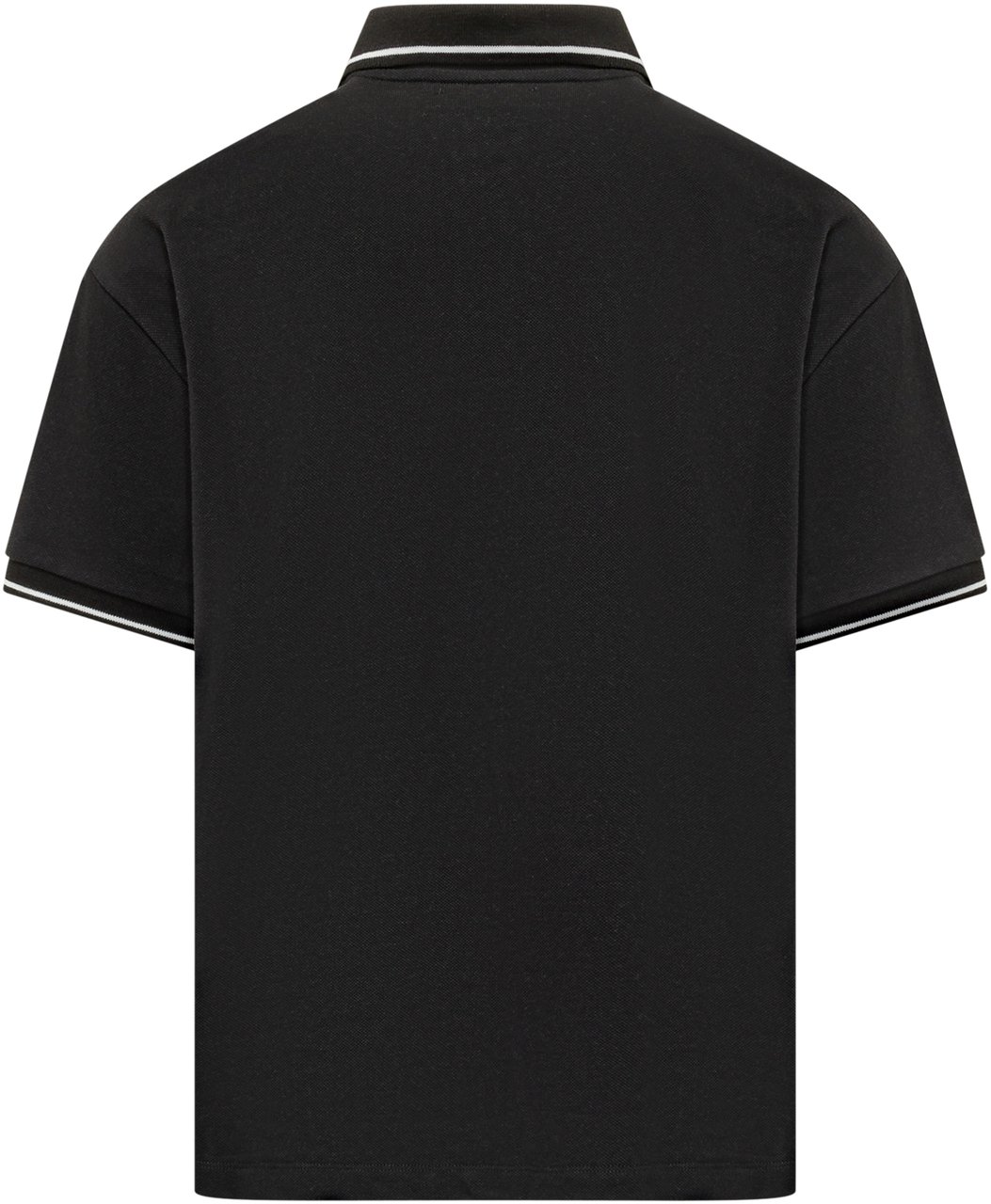 Amiri Polo Core Logo con Ricamo sul Petto Zwart