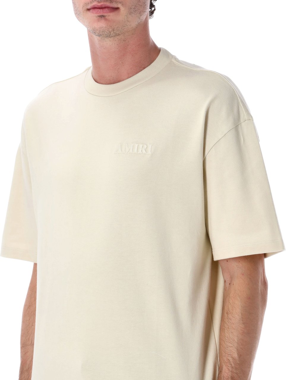 Amiri Oversized Tonal Logo Beige Beige