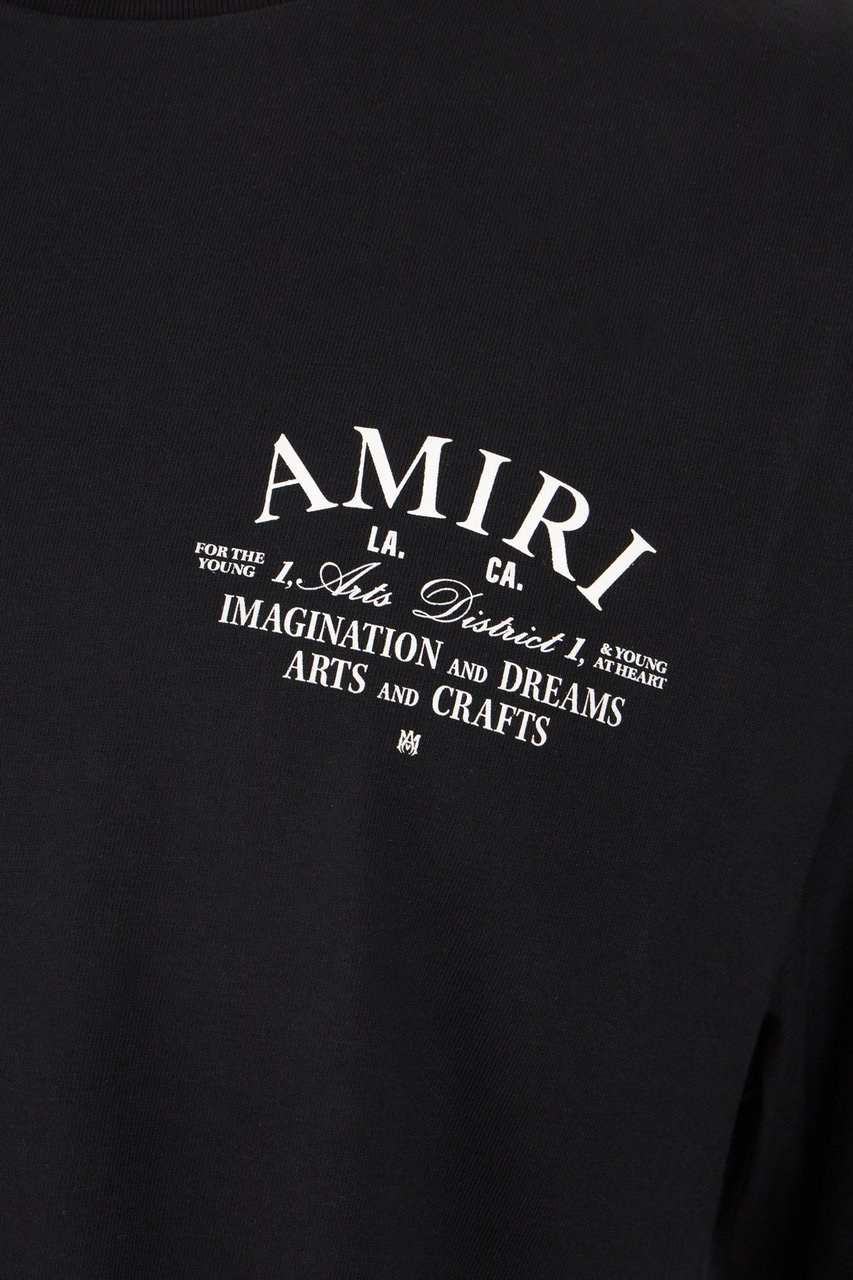 Amiri Black cotton t-shirt Zwart