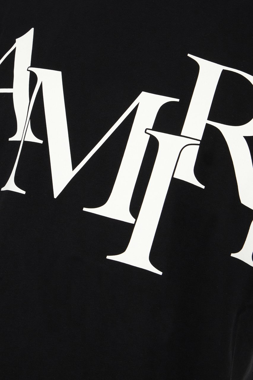Amiri Amiri Black cotton t-shirt Zwart