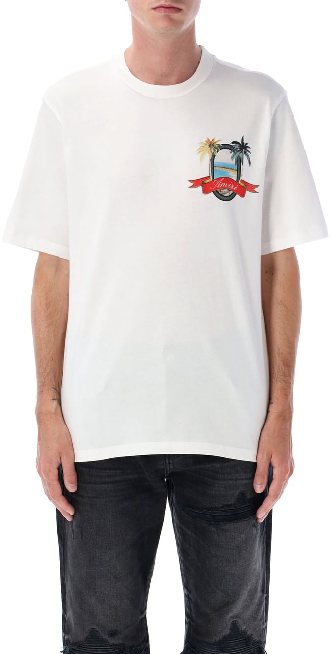 Amiri Paradise Tee Bianco Wit