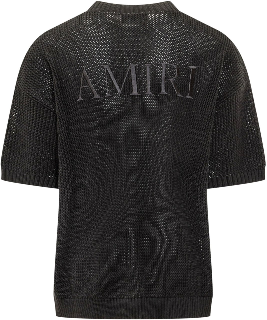 Amiri Maglia Mesh a Maniche Corte Zwart