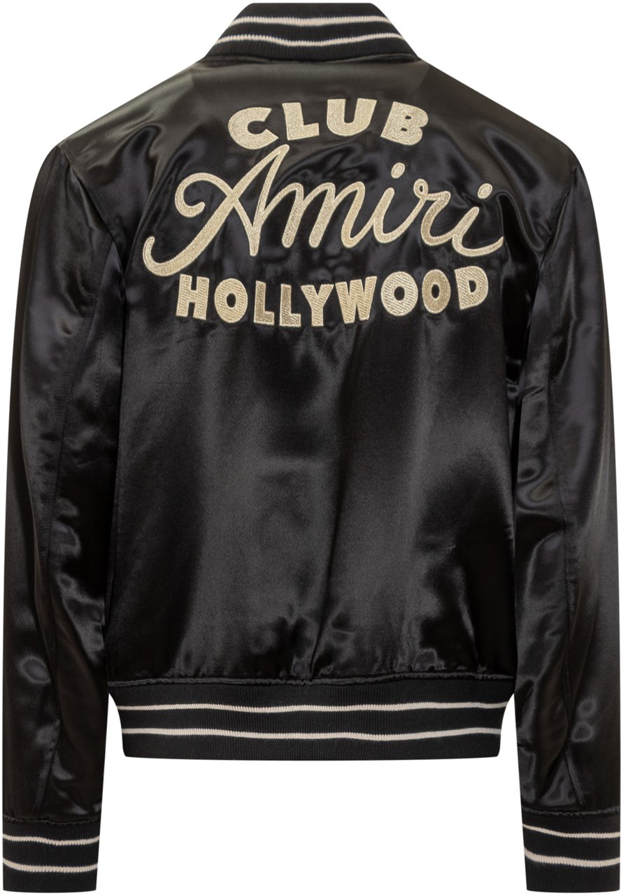 Amiri Amiri Bomber Satin Nero Zwart