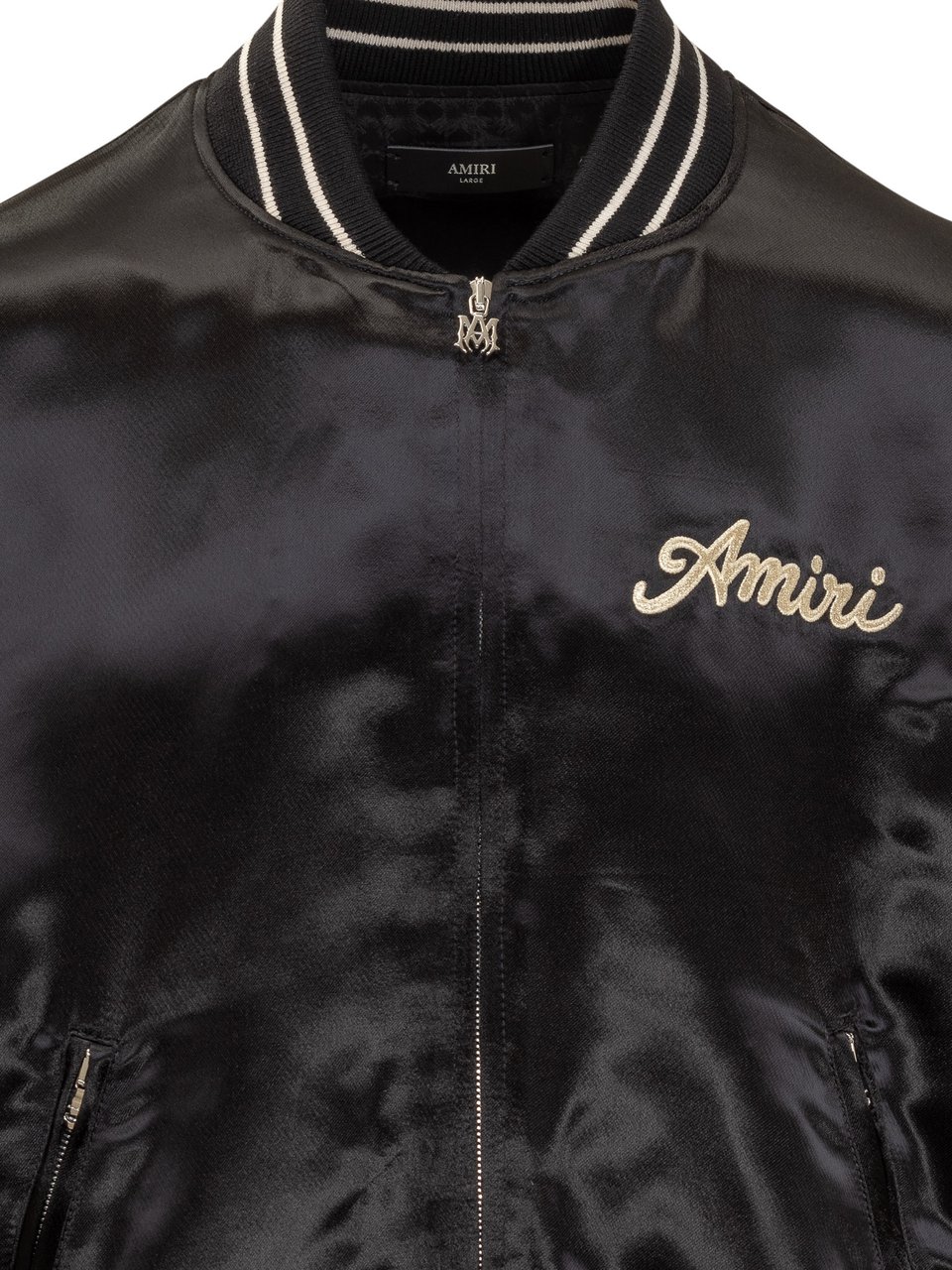 Amiri Amiri Bomber Satin Nero Zwart