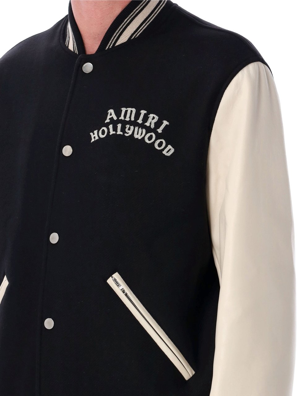 Amiri Hollywood Bomber Nero Zwart