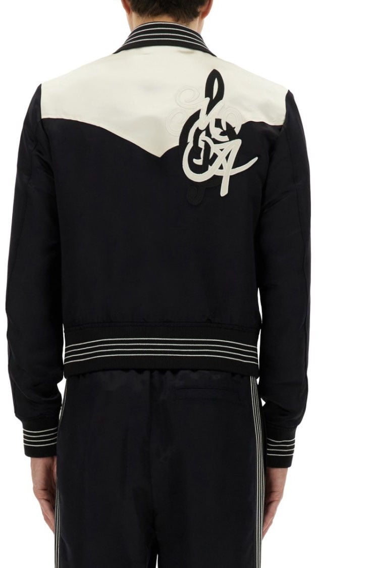 Amiri Black Embroidered Jacket Zwart