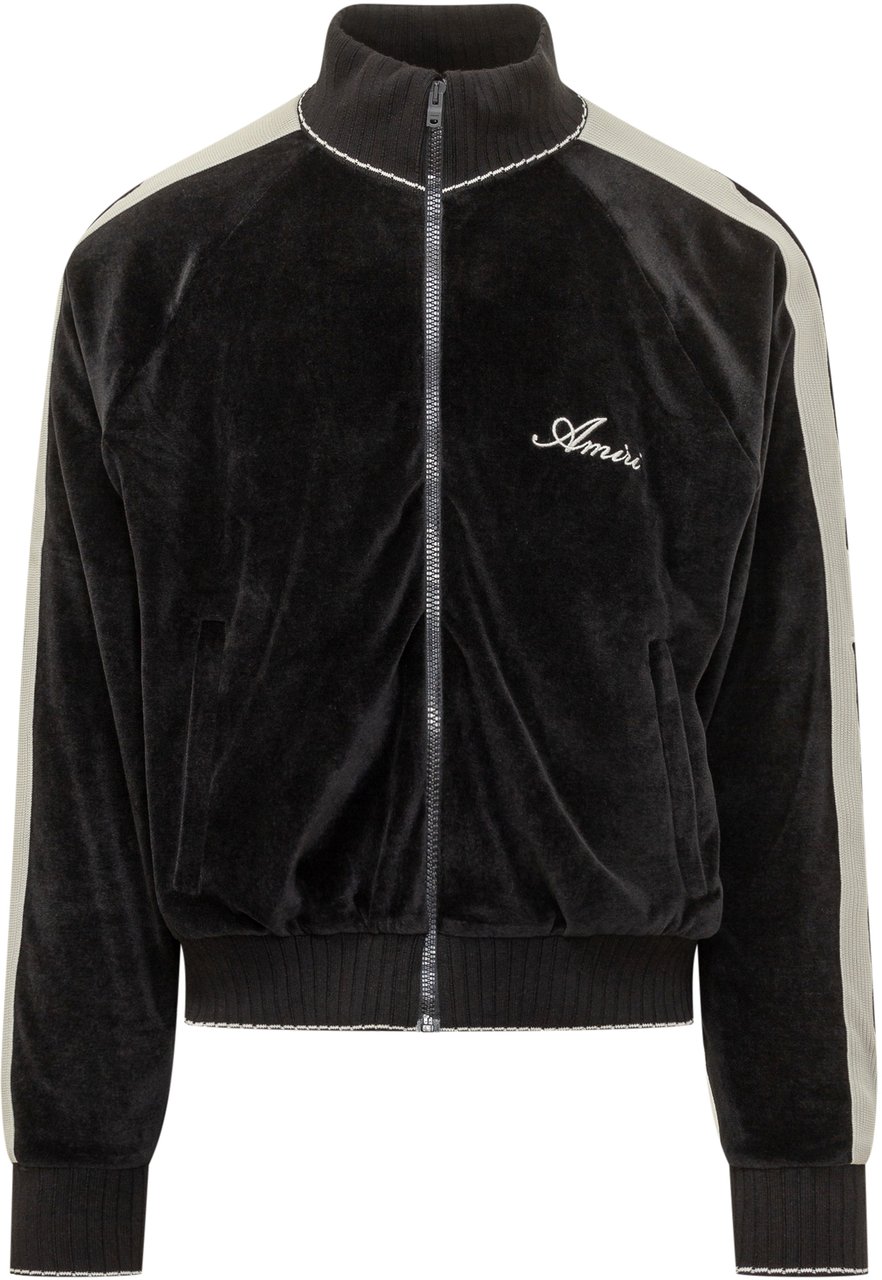 Amiri Giacca Track Bones Con Zip Zwart