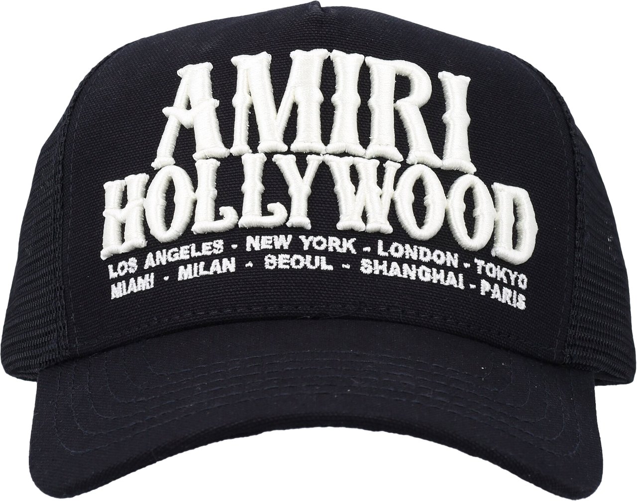 Amiri Ma Hollywood Tracker Hat Nero Zwart
