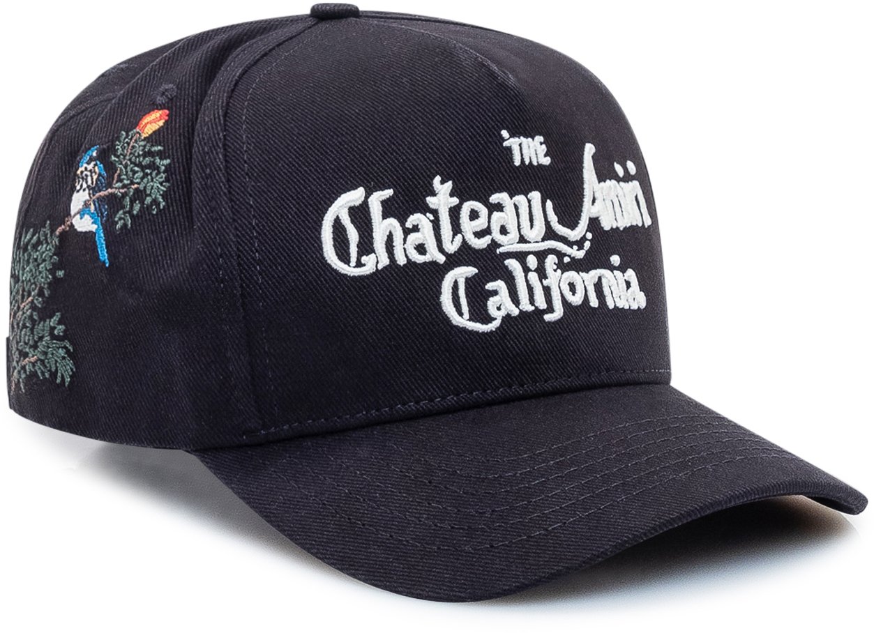 Amiri Cappellino Chateau Amiri con Ricamo Zwart