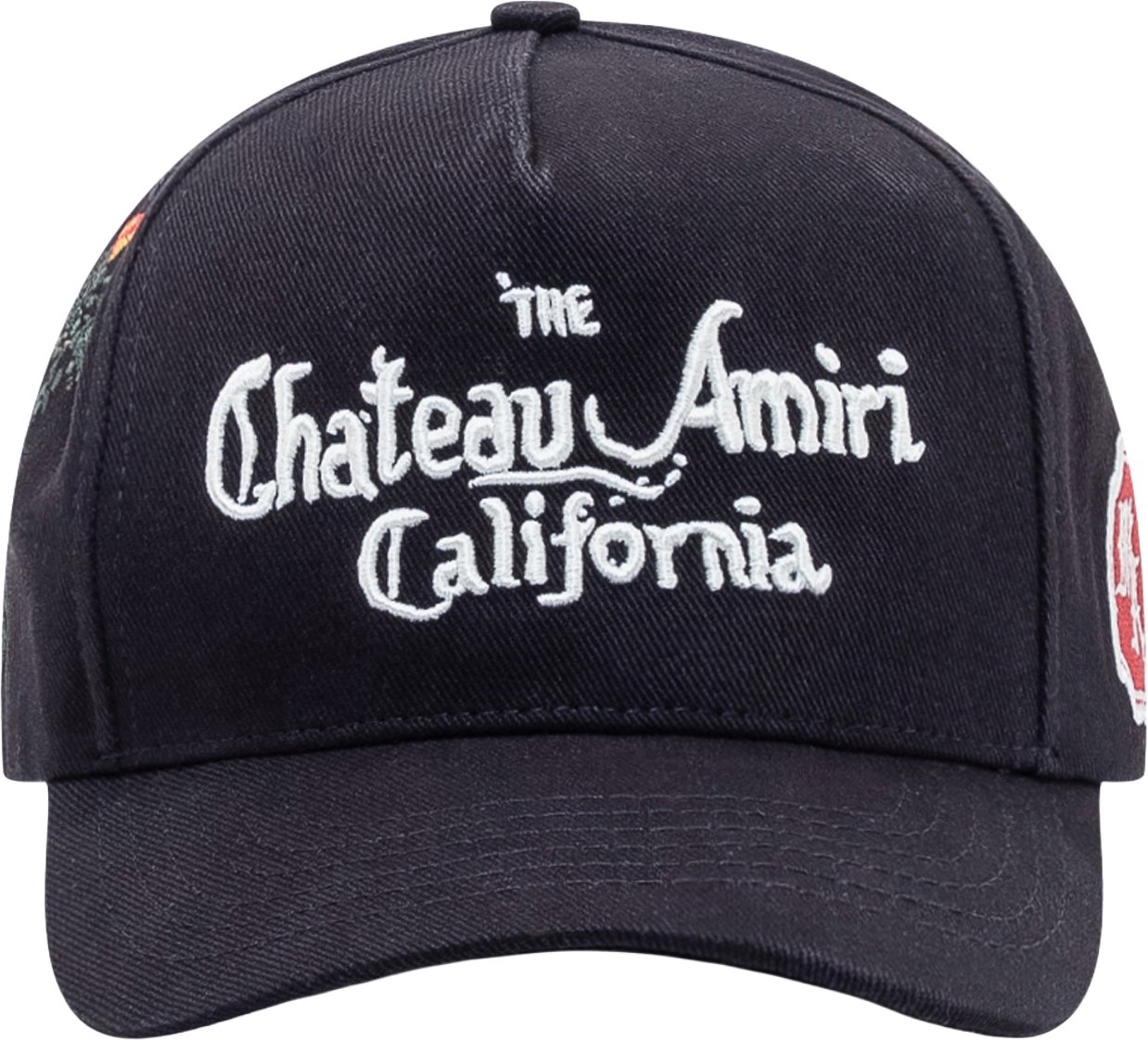 Amiri Cappellino Chateau Amiri con Ricamo Zwart