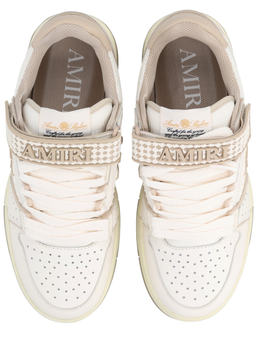 Amiri Ma Skyline Perforated Toe Strap Sneakers Neutraal