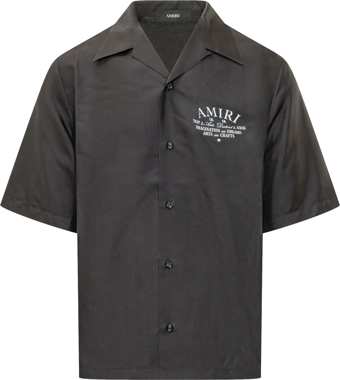 Amiri Camicia Bowling con Stampa Grafica Donkergrijs