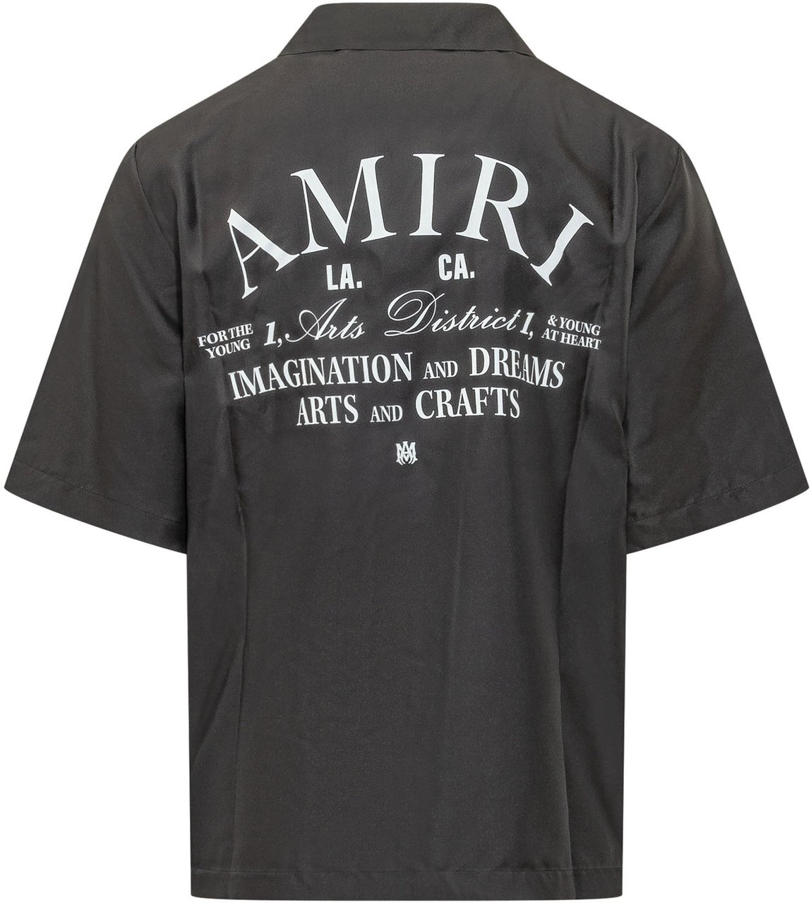 Amiri Camicia Bowling con Stampa Grafica Donkergrijs