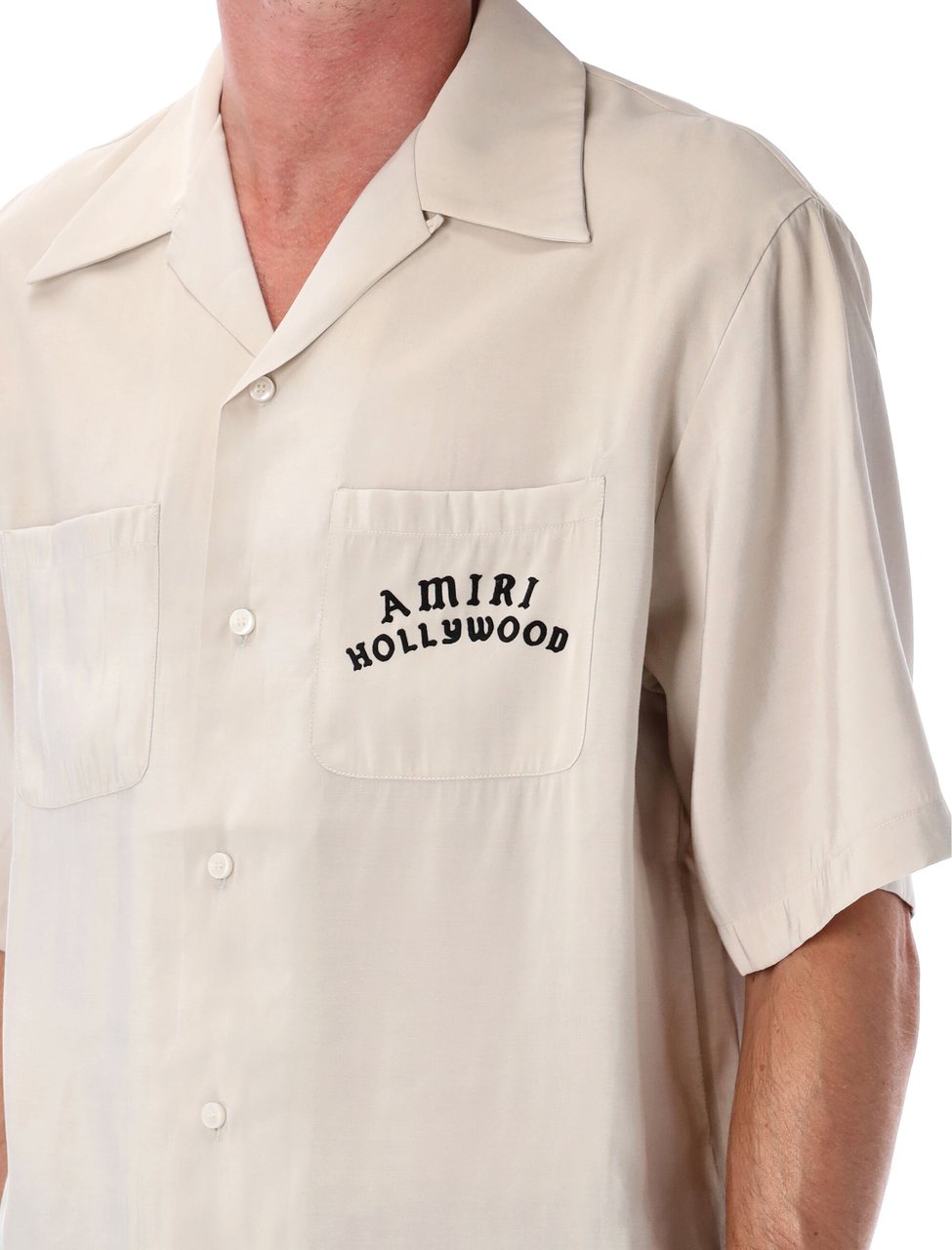 Amiri Amiri Hollywood Print Bowling Shirt Wit