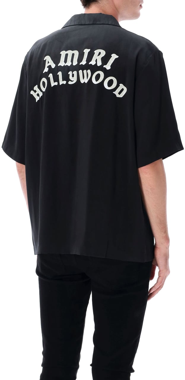 Amiri Amiiri Hollywood Bowling Shirt Nero | Vanaf € 950,-