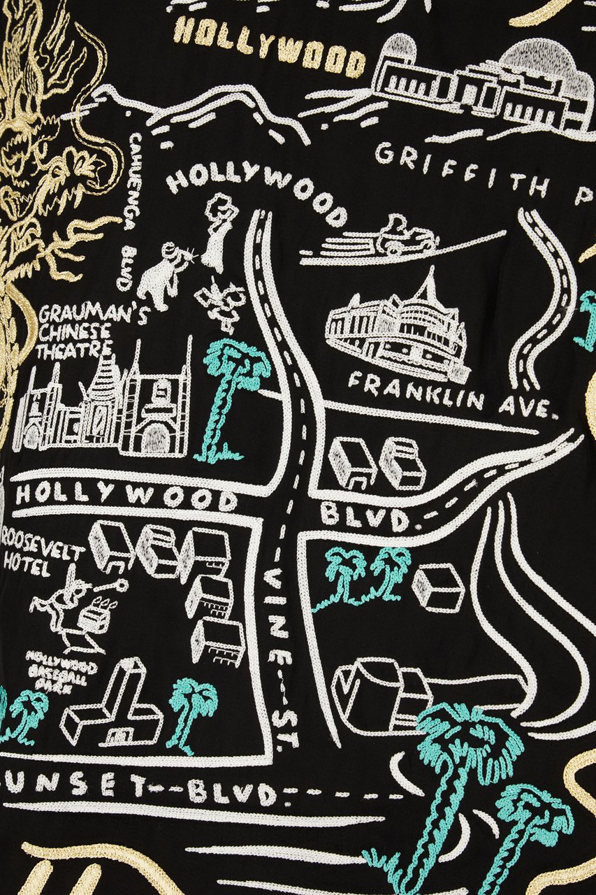 Amiri Amiri Black viscose shirt Zwart