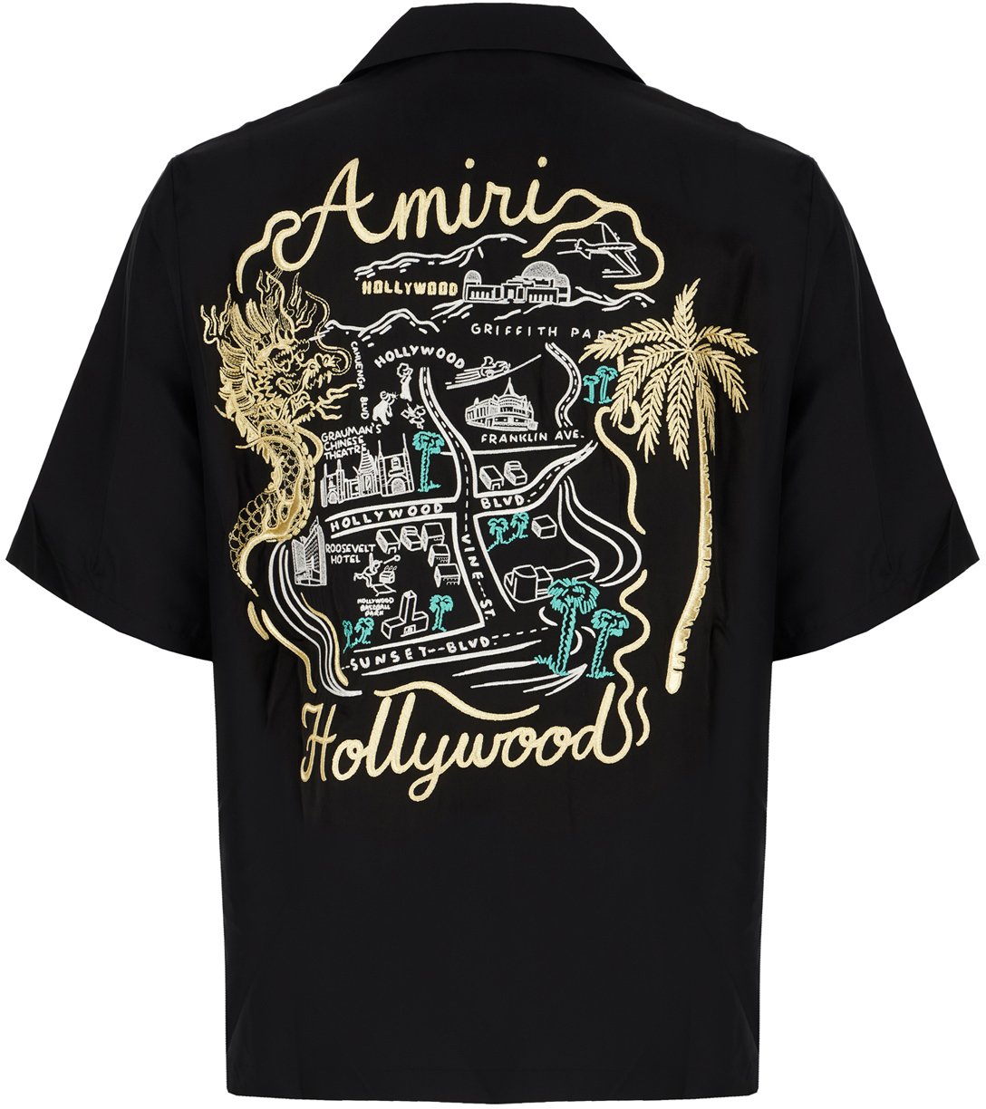 Amiri Amiri Black viscose shirt Zwart