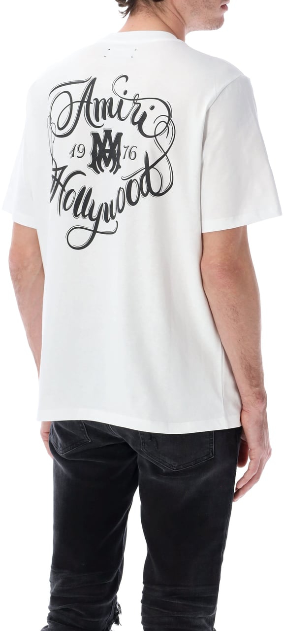 Amiri Hollywood Tee Bianco Wit