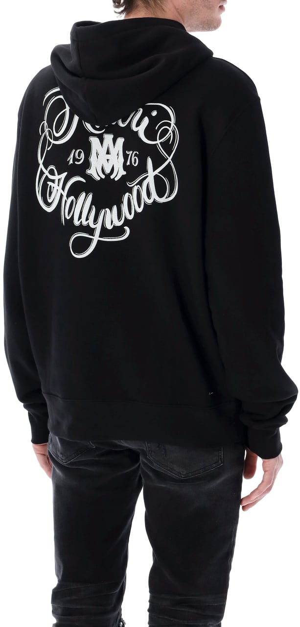 Amiri Hollywood Hoodie Nero Zwart