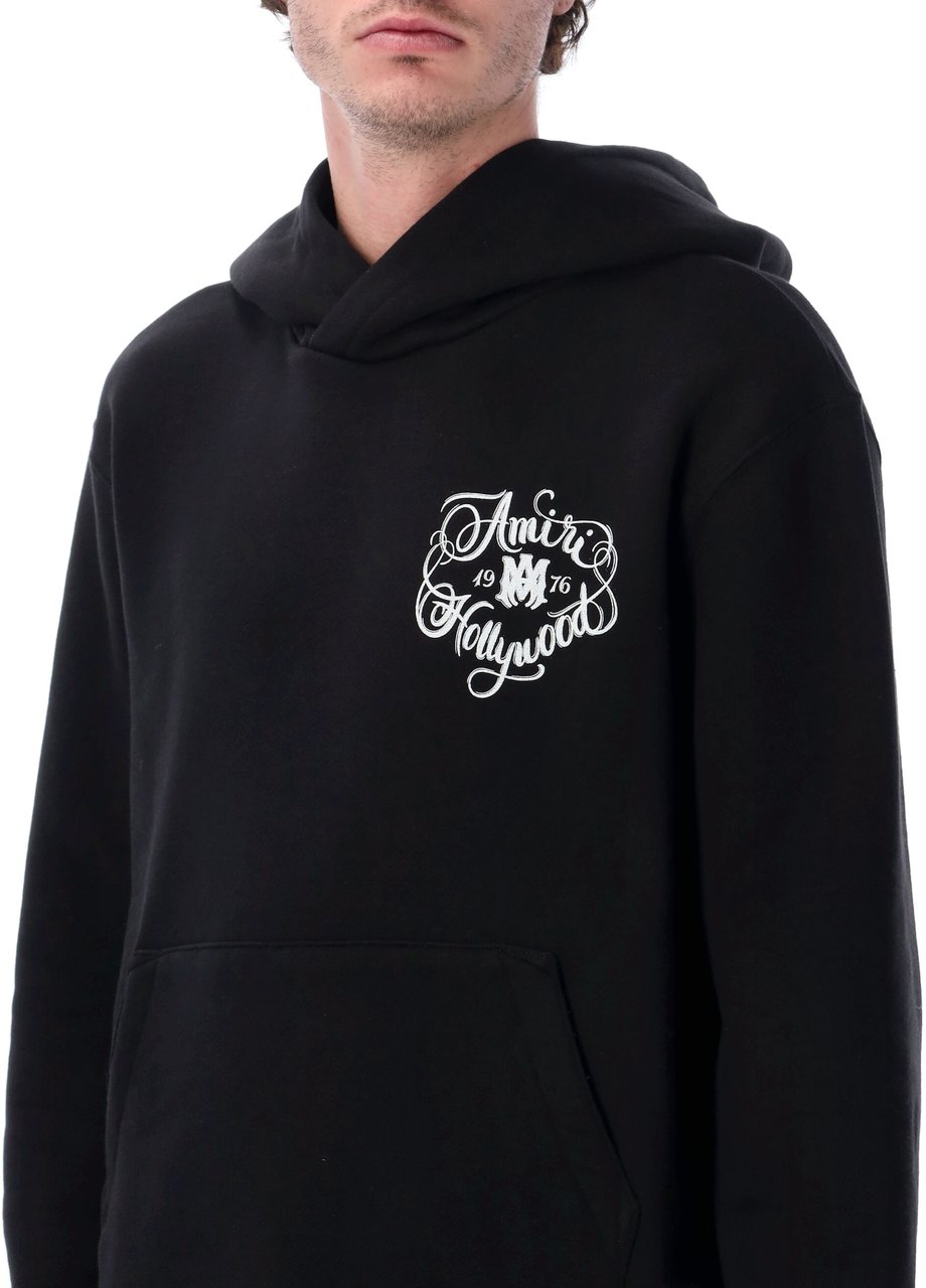 Amiri Hollywood Hoodie Nero Zwart