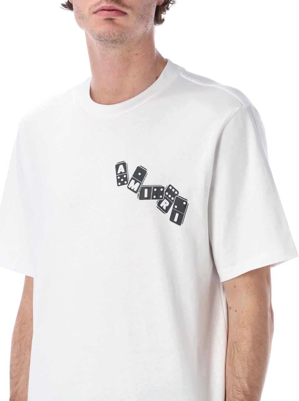 Amiri Domino Tee Bianco Wit