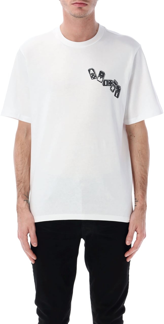 Amiri Domino Tee Bianco Wit