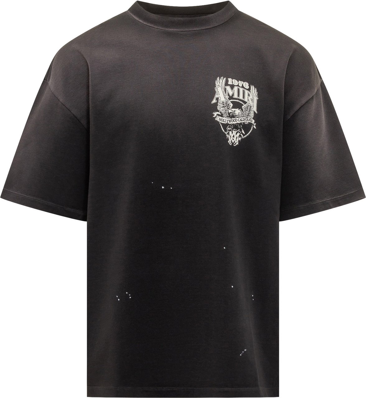 Amiri T-Shirt Manica Corta Girocollo Donkergrijs