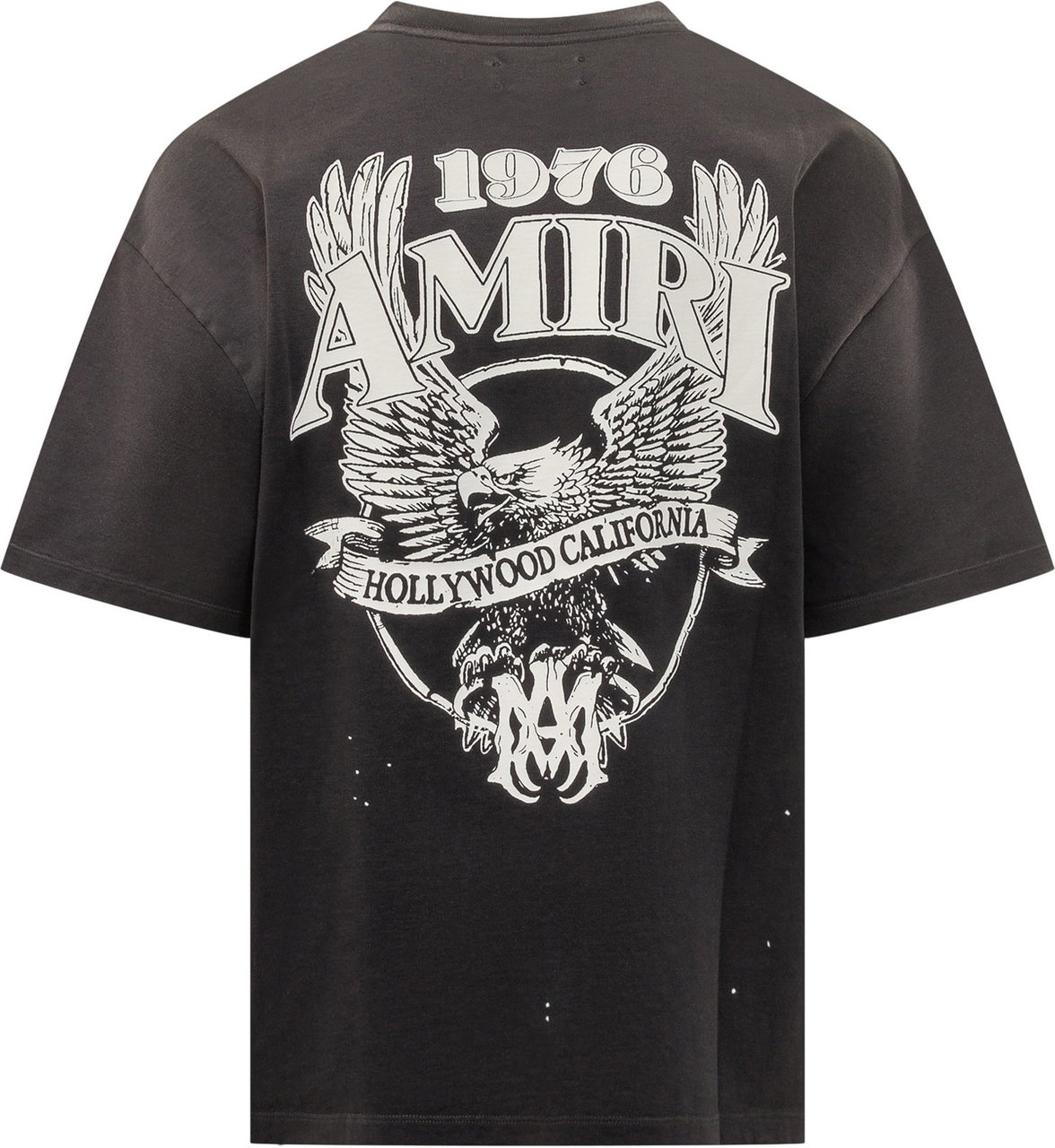 Amiri T-Shirt Manica Corta Girocollo Donkergrijs