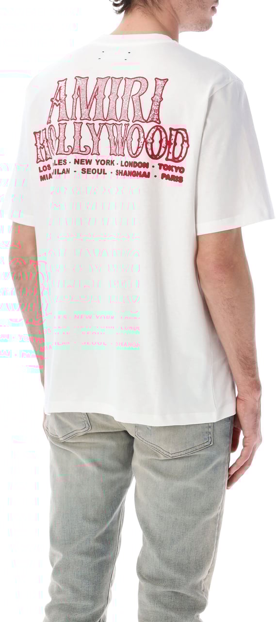 Amiri Hollywood Script Tee Avorio Beige