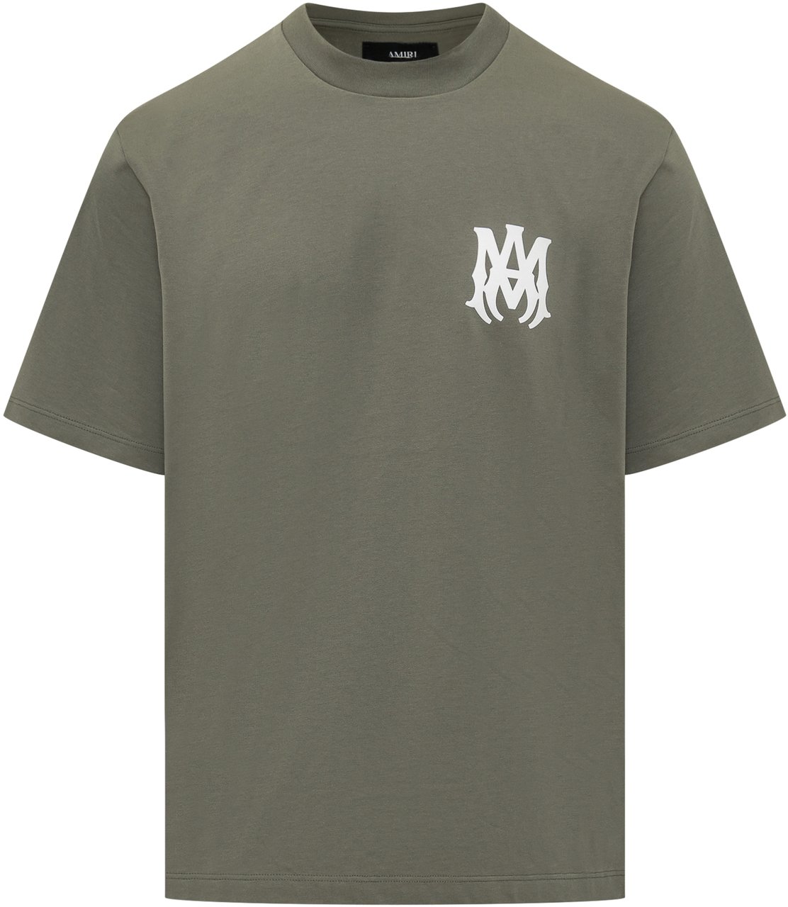 Amiri T-Shirt Logo Grafico Donkergroen