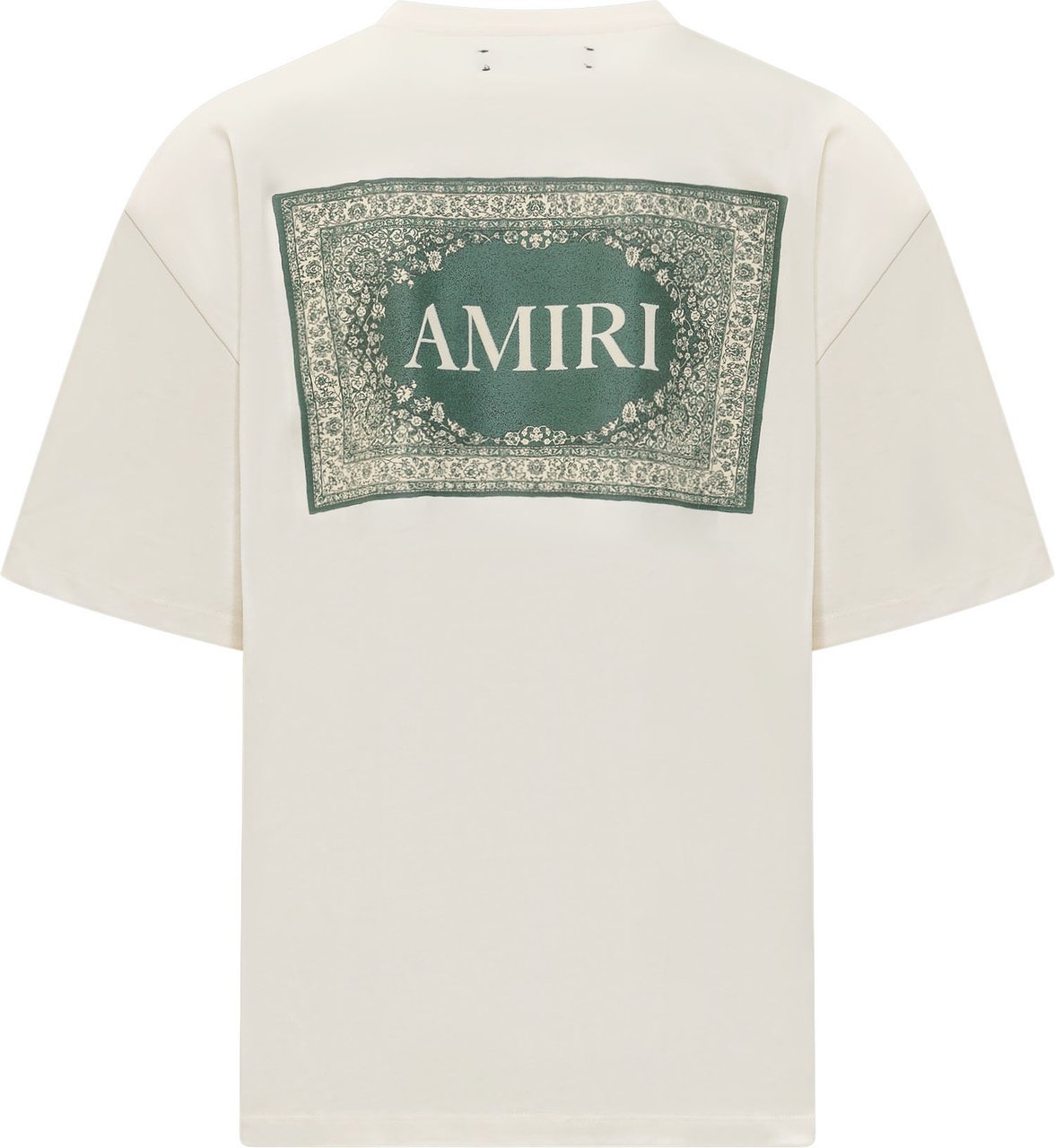 Amiri T-shirt Bandana con Girocollo e Stampa Logo Wit