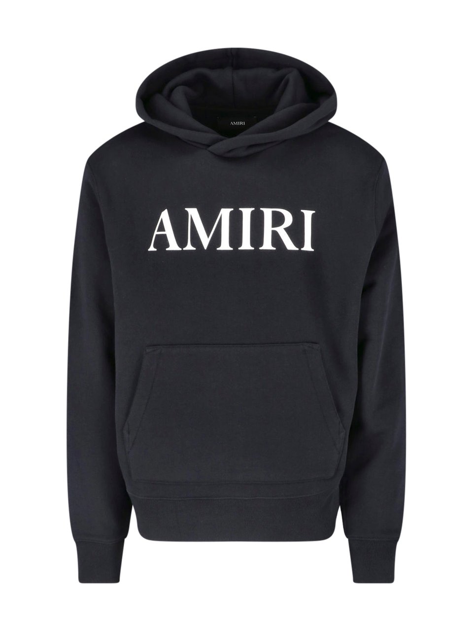 Amiri Black Core Logo Cotton Hooded Sweatshirt Zwart
