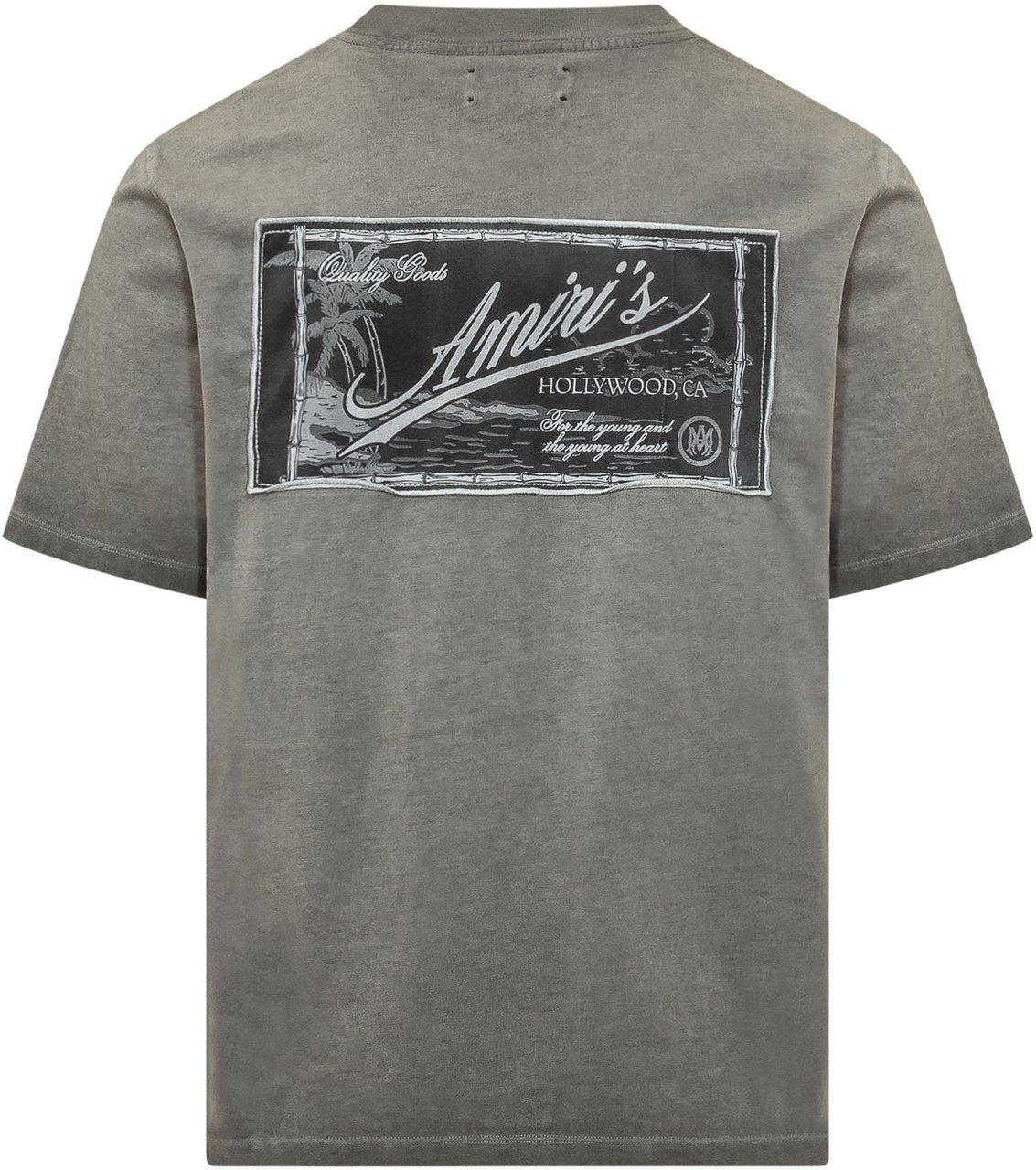 Amiri T-shirt con Patch Grafica Donkergrijs