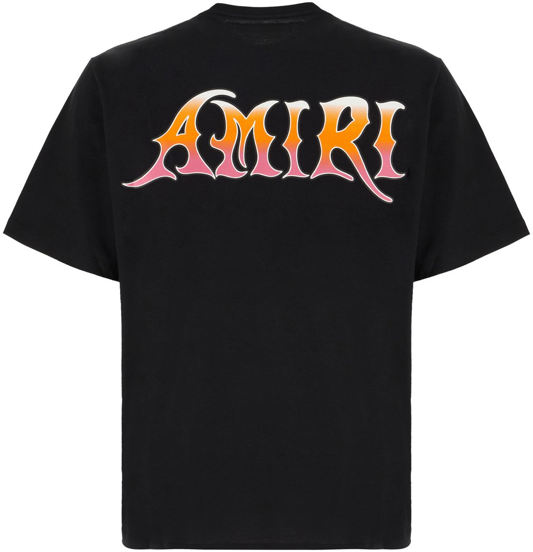 Amiri Black cotton t-shirt Zwart