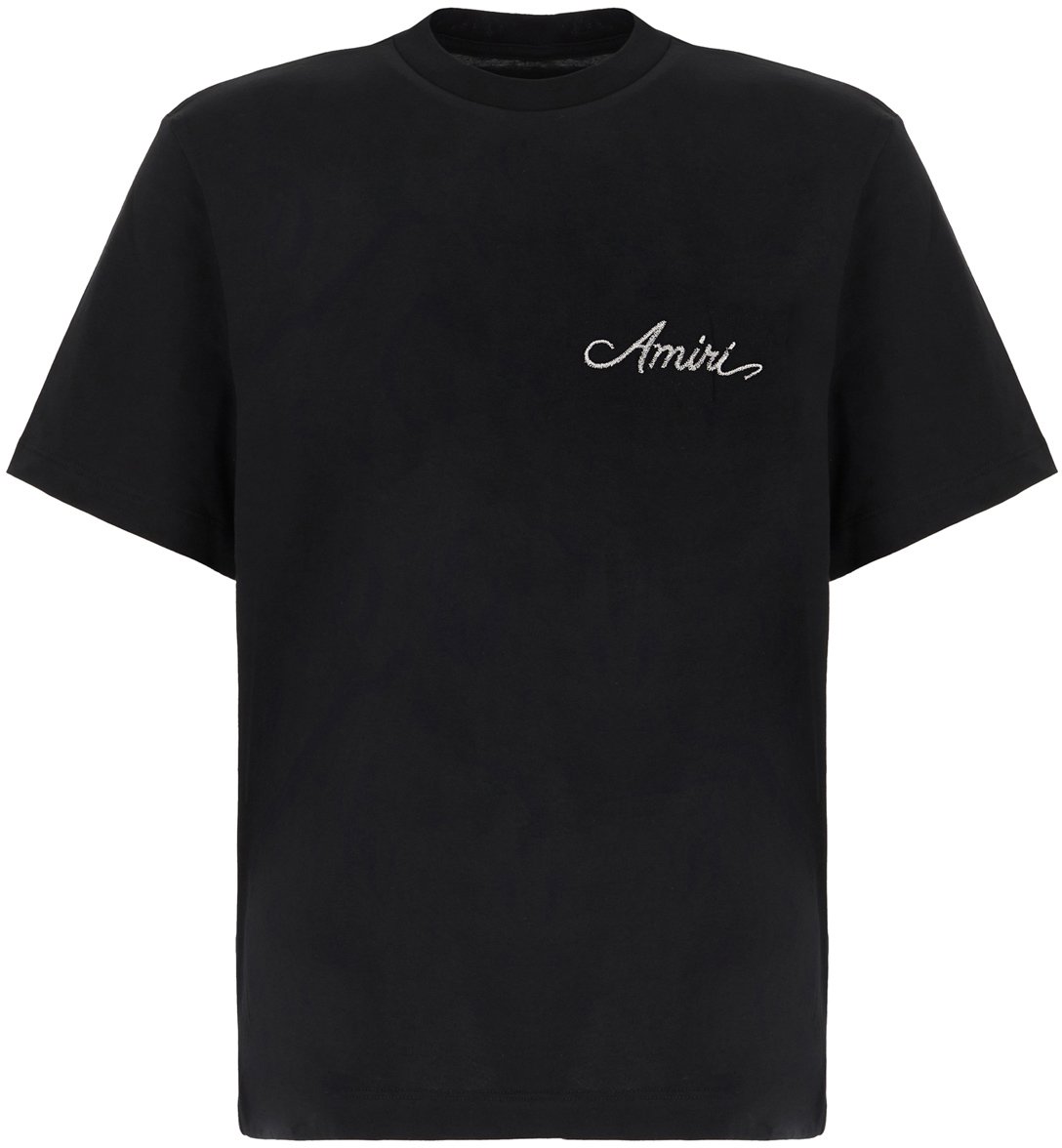 Amiri Black cotton t-shirt Zwart