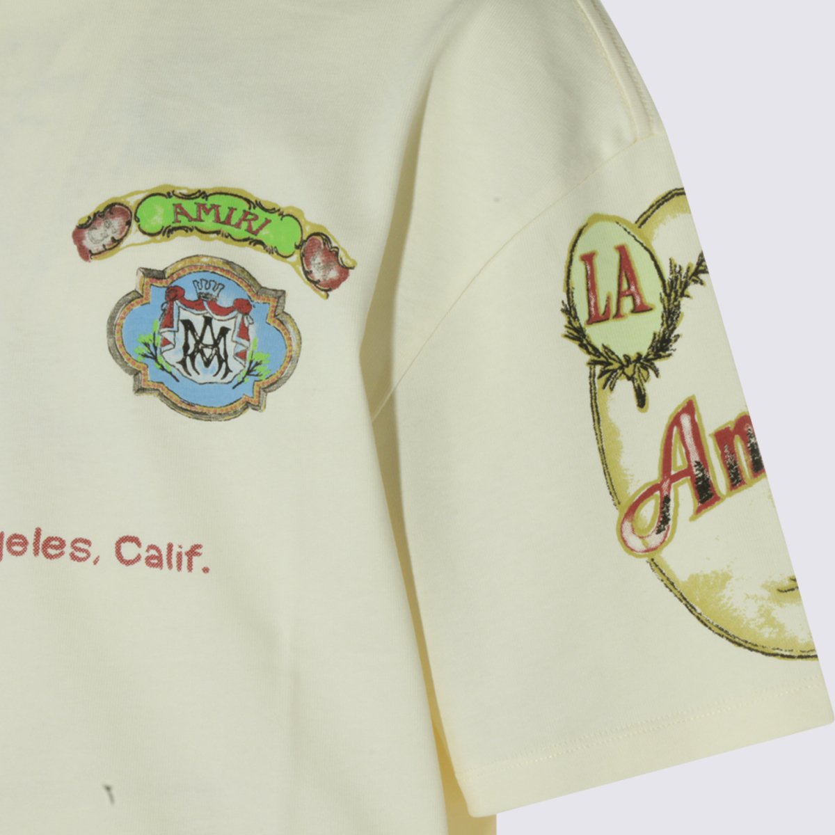 Amiri Vintage-Style Graphic Print T-Shirt with Relaxed Fit Grijs