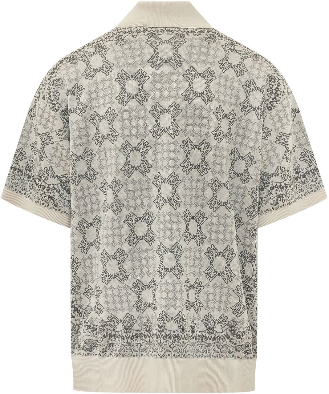 Amiri Camicia Quad Check a Maniche Corte Wit