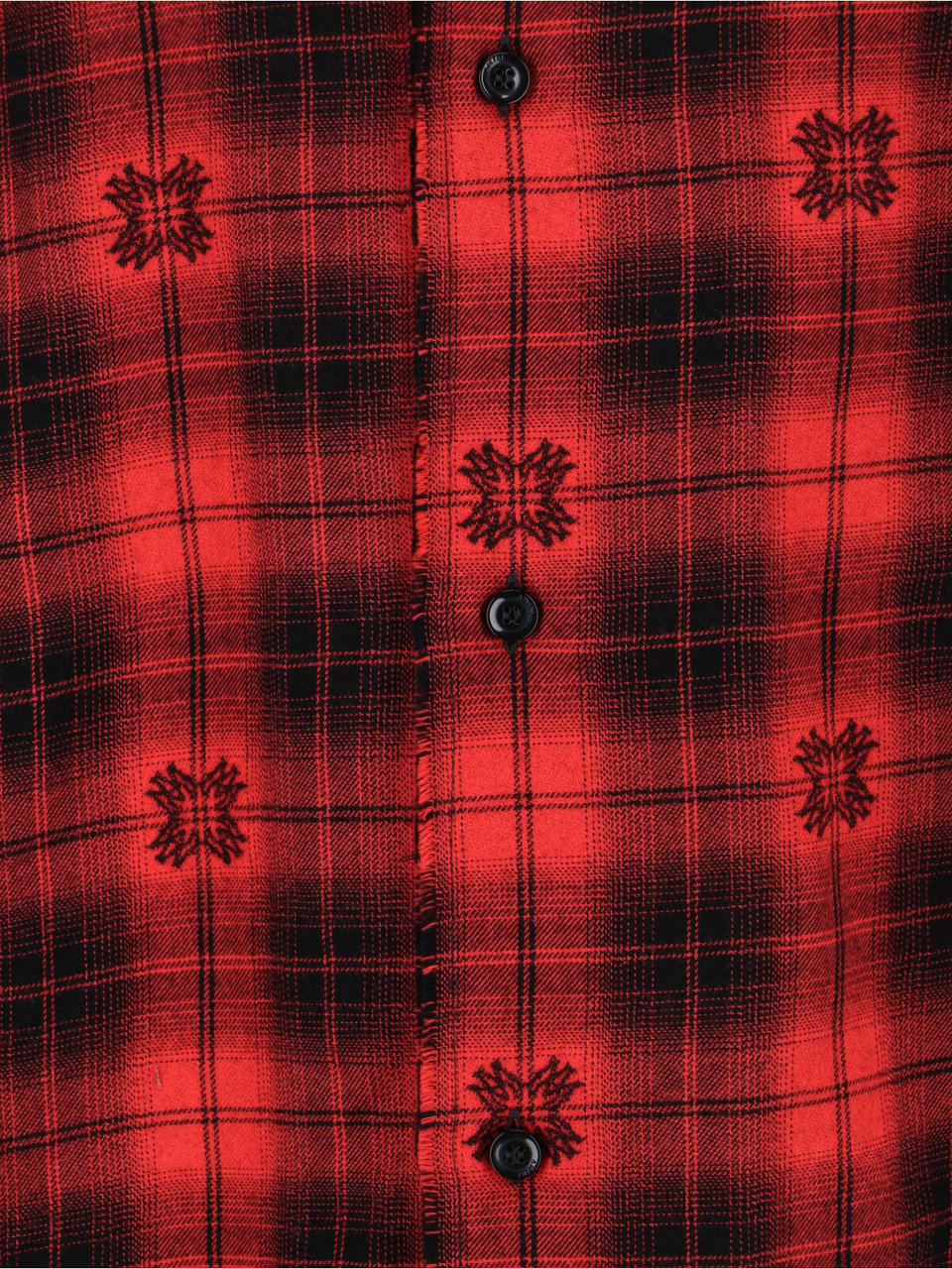 Amiri Button-Down Shirt With Structured Collar In Vibrant Red Divers