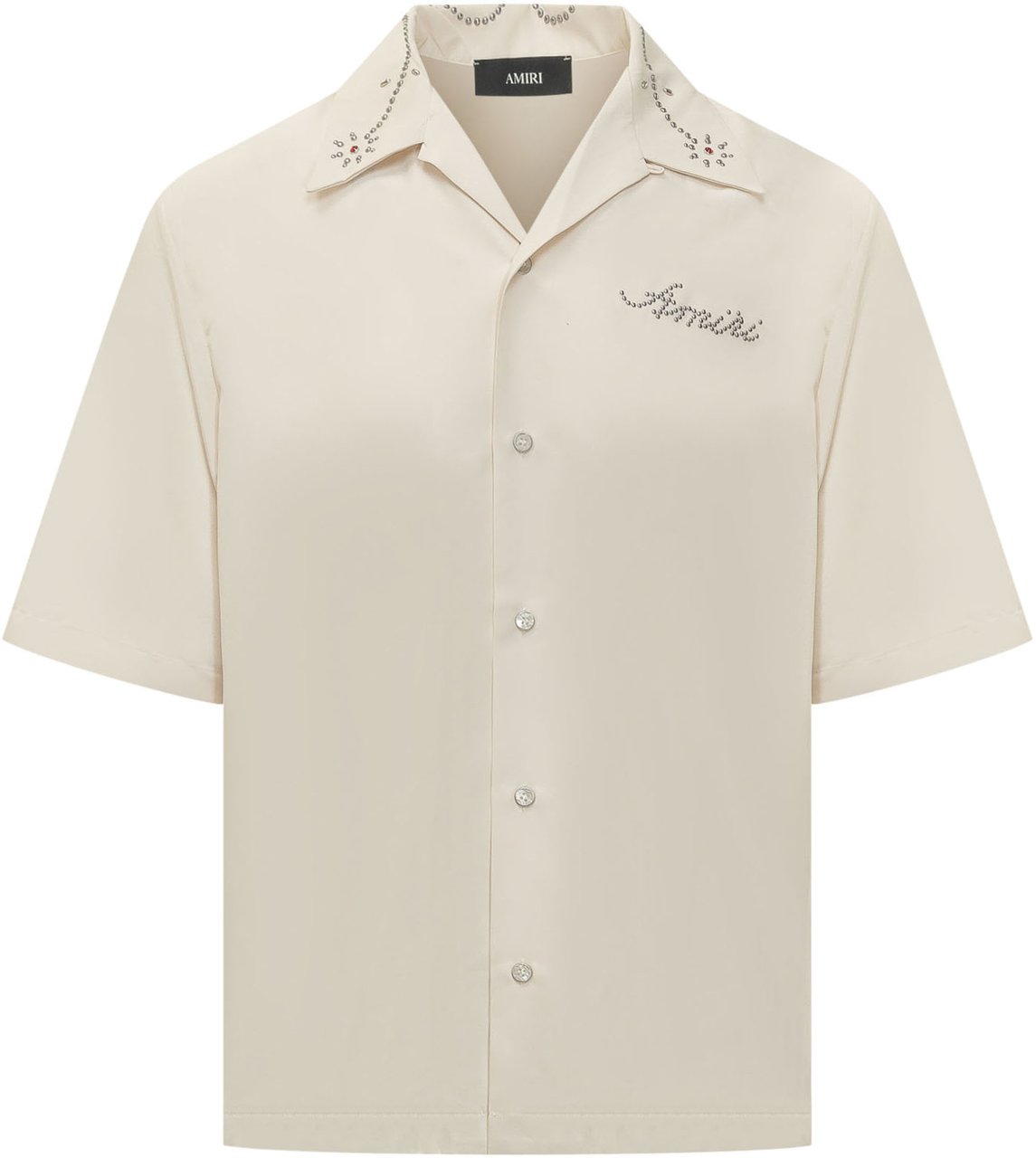 Amiri Camicia Stud Camp con Colletto e Applicazioni Wit