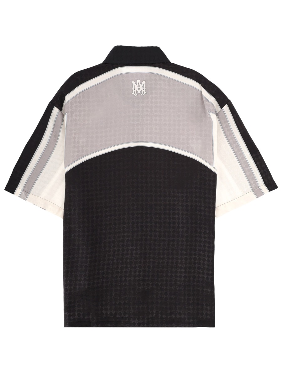 Amiri Ma Quad Panel Short-Sleeve Shirt Zwart