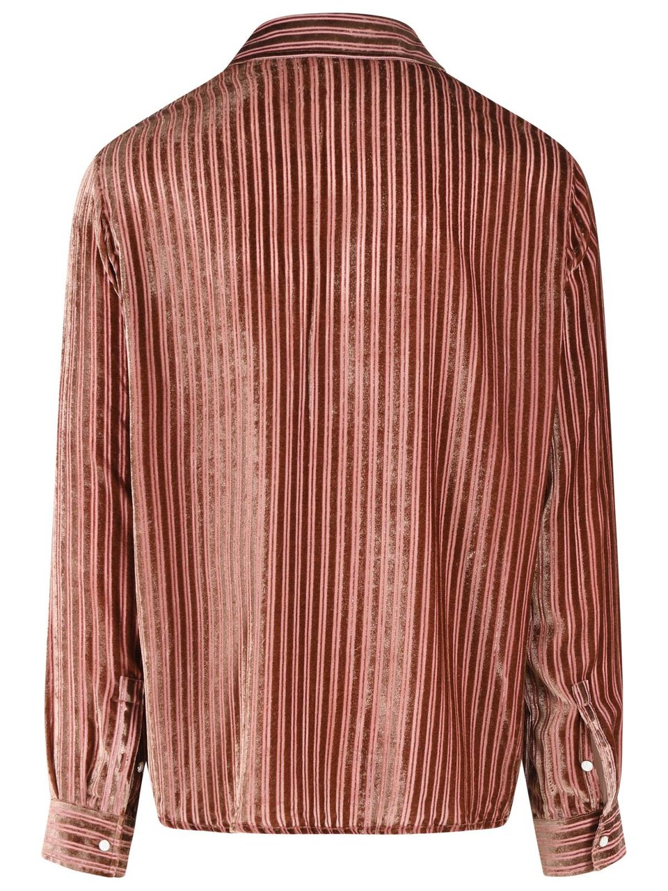 Amiri Viscose And Peach Silk Shirt Roze