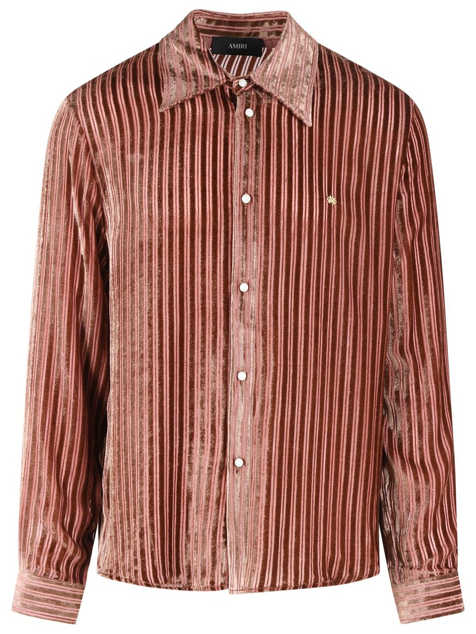 Amiri Viscose And Peach Silk Shirt Roze