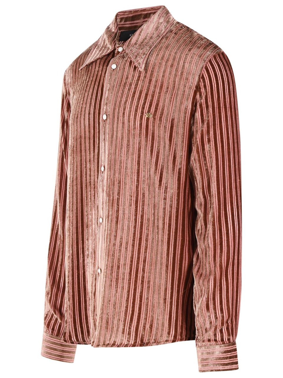 Amiri Viscose And Peach Silk Shirt Roze