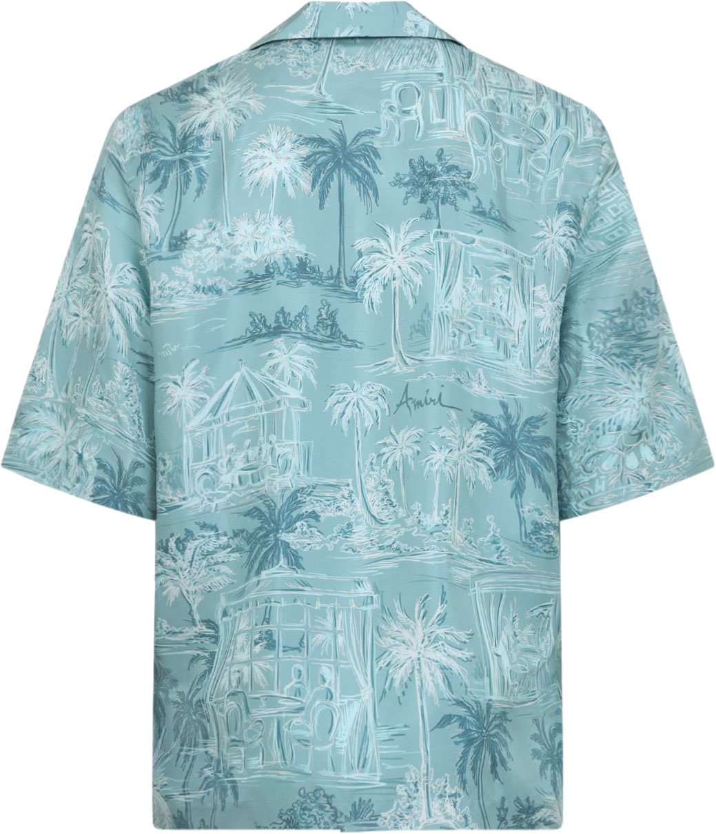 Amiri Amiri Chateau Sketch Bowling Shirt Divers